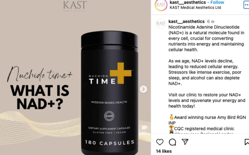 buy NAD+ in cheshire